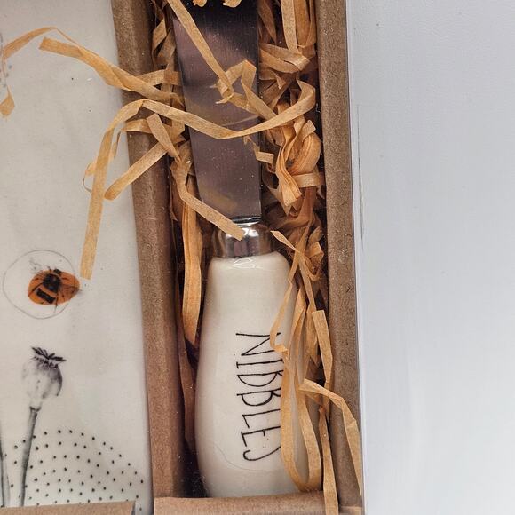 Elegant Bird & Floral Plate & Spreader Gift Set-Sealed Perfect for Entertaining - Picture 4 of 6